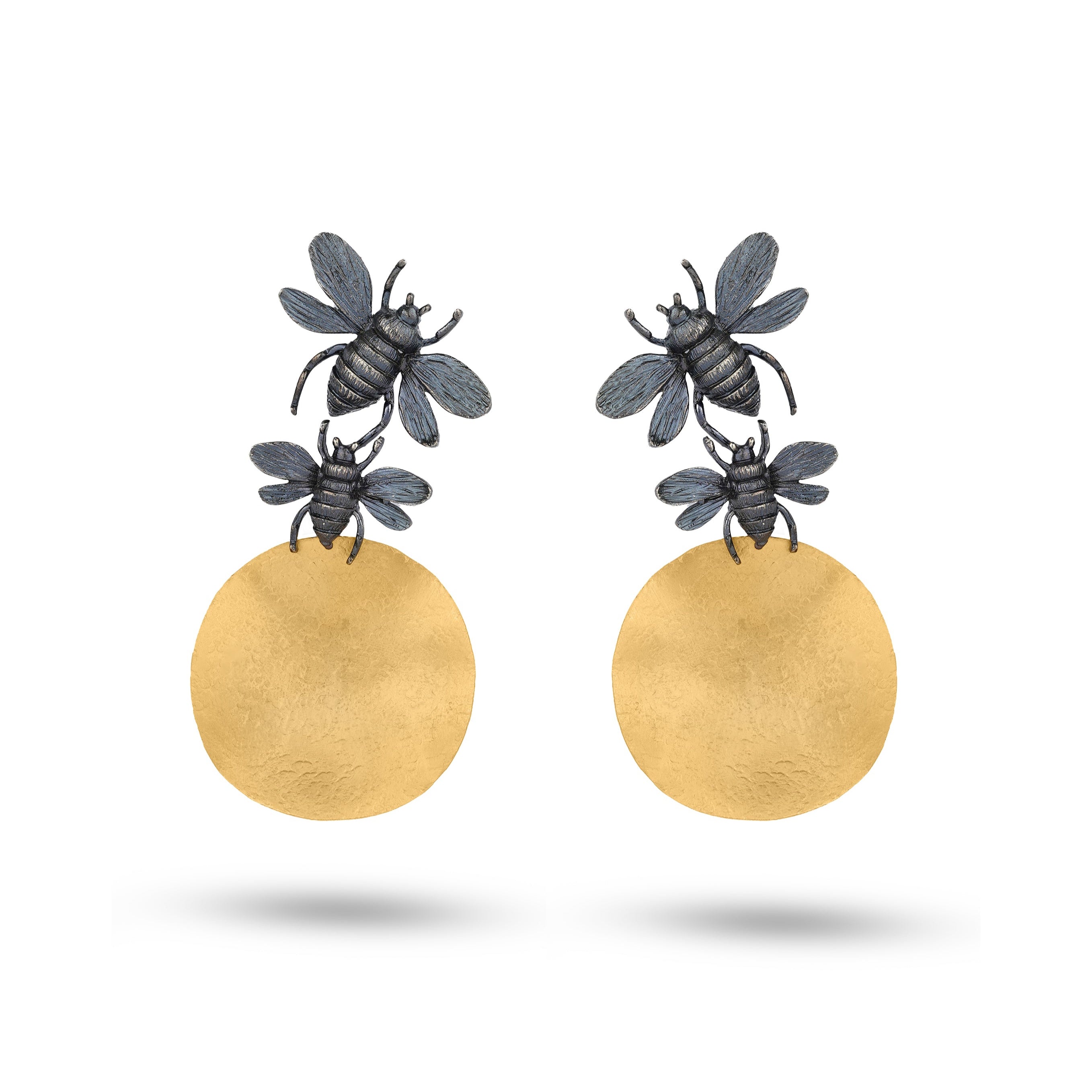 BEES FLIGHT - GOLD EARRINGS