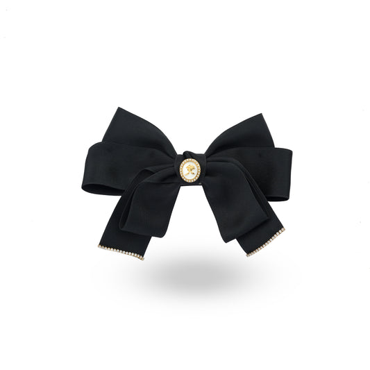 MIDNIGHT BLOOM HAIR BOW