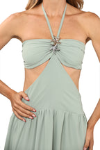 CELESTIA MAXI DRESS - MINT GREEN