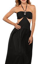 CELESTIA MAXI DRESS - BLACK