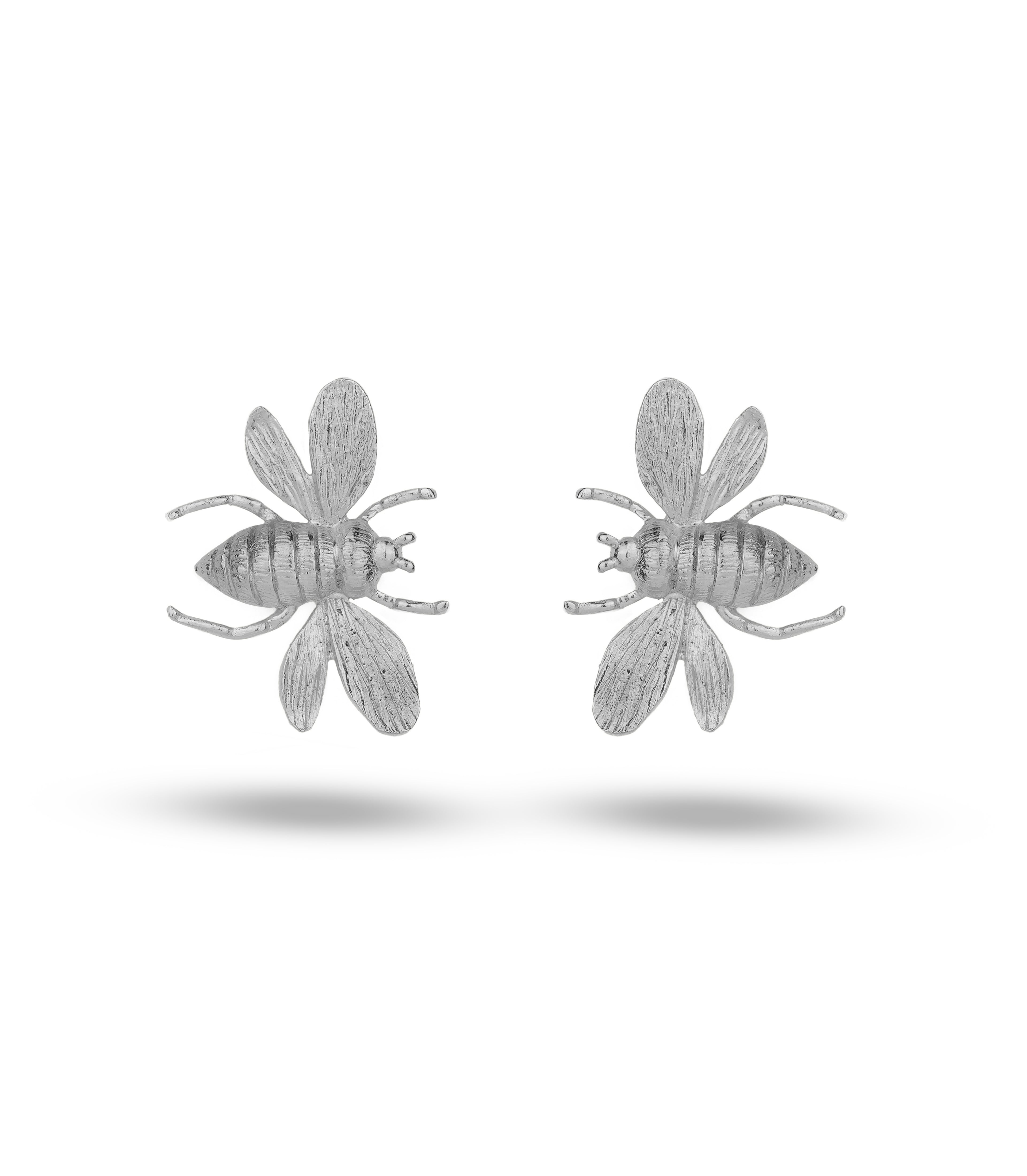 QUEEN B EARRINGS - SILVER