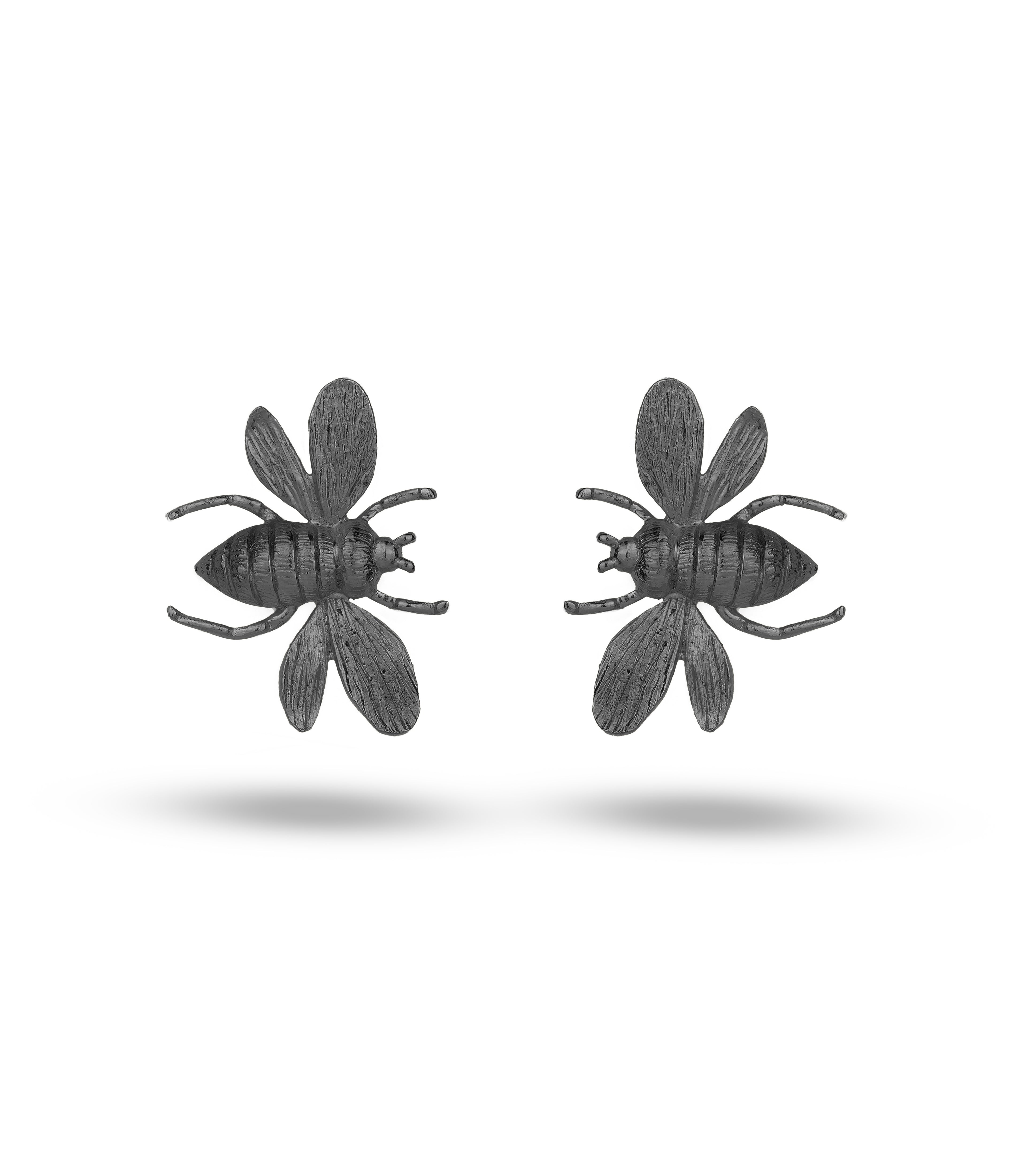 QUEEN B EARRINGS- BLACK